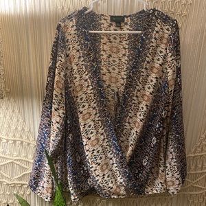 Boho Wrap Loose Fit Top Size XL